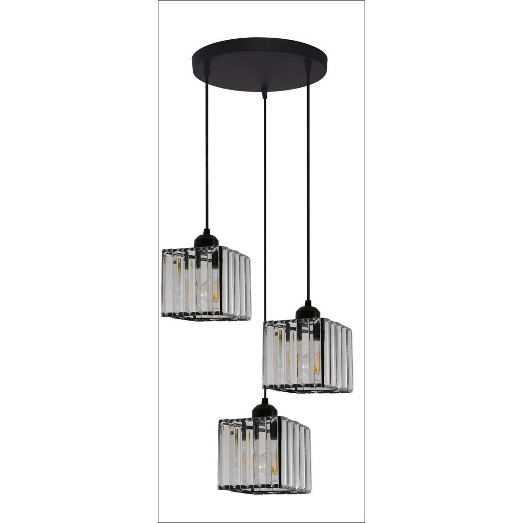 Varner 3 - Light Black Cluster Pendant