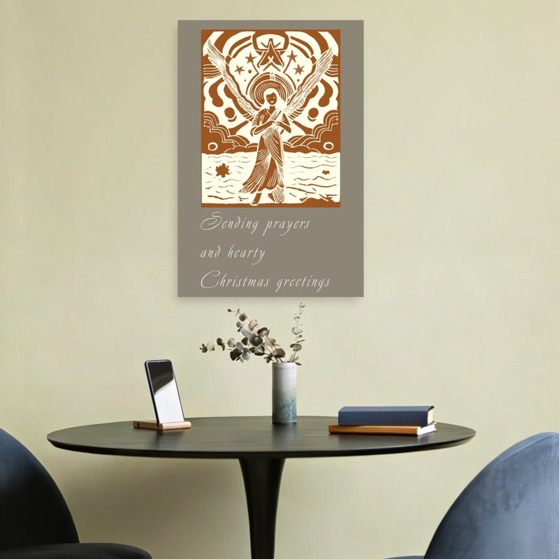 Peaceful Christmas Angel Ethereal Peaceful Serene Landscape Nature Wall Art Print 1 Piece Wrapped Canvas Wall Art