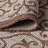 Haggerty Vintage Filigree Textured Weave Taupe/Espresso Indoor/Outdoor Rug-874370877
