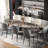 78.74'' To 110.23” Extendable Rectangular Sintered Stone Dining Table For 10-12-1851124117