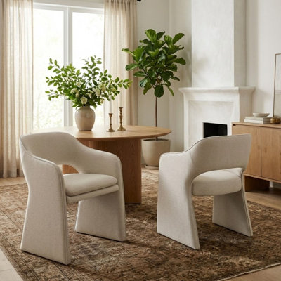 Waterproof Upholstered Fabric Dining Chair