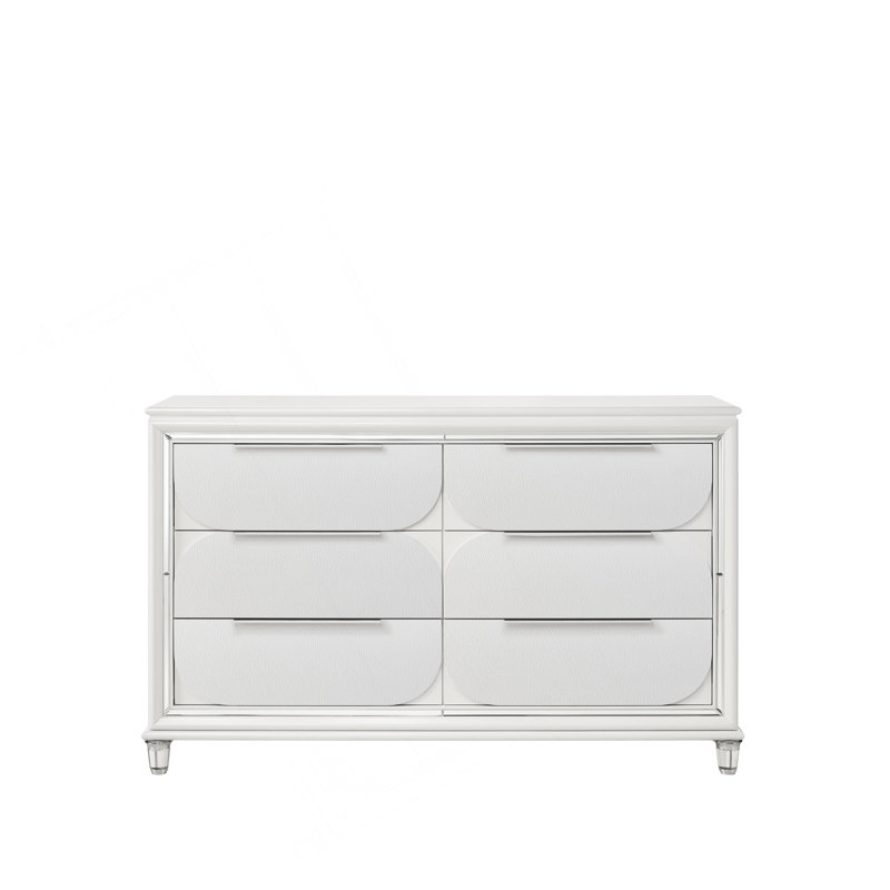 Commode Tarian, finition blanc perle BD02320