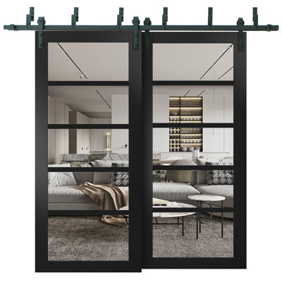 Portes de placard coulissantes en bois Quadro