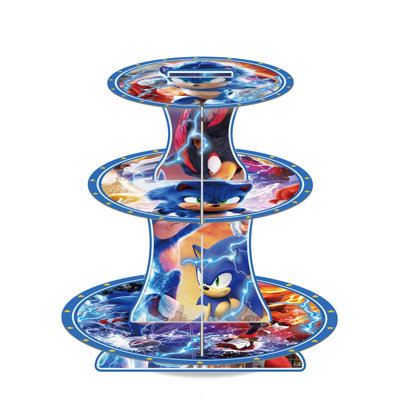 Sonic Party Decoration Cupcake Stand, Sonic Birthday Party Decorations