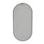 Miroir de salle de bain 18 x 35 pouces avec cadre en métal noir - image, pour différents espaces, reflet clair, construction robuste