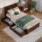 Astley Wood Panel Storage Bed-137668258-137668271
