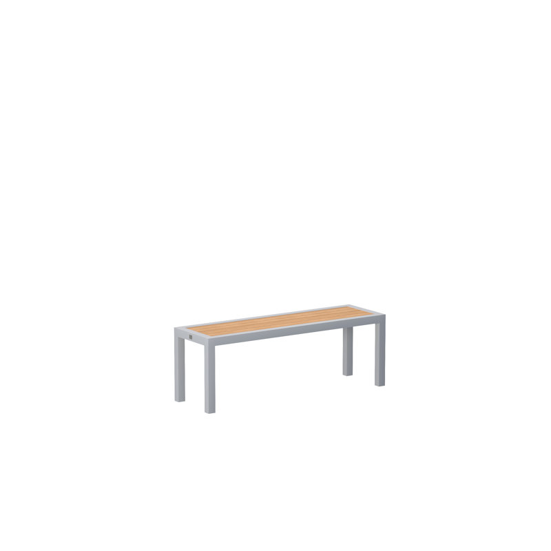 KALIFE - Side Table - Mat Grey Frame - Synteak Top