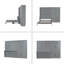 Grand lit escamotable mural avec placard-1007835728