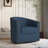 Aunna Nailhead Swivel Barrel Chair-807897966