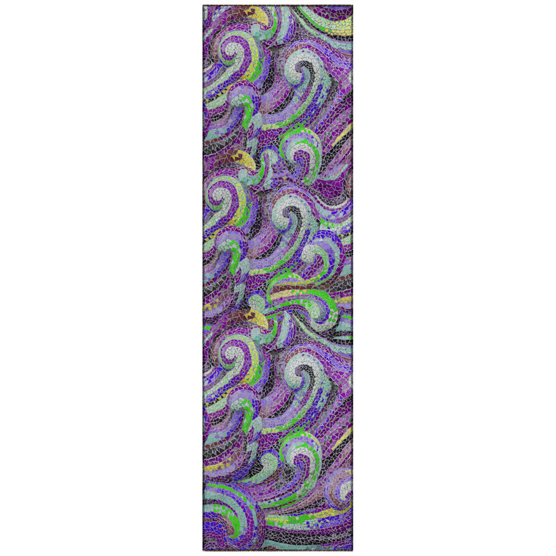 Visby Ikat Indoor / Outdoor Rug, Runner 2'3" x 7'6"