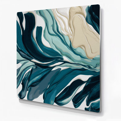 «Lyrical Abstraction 87», art mural en métal gris