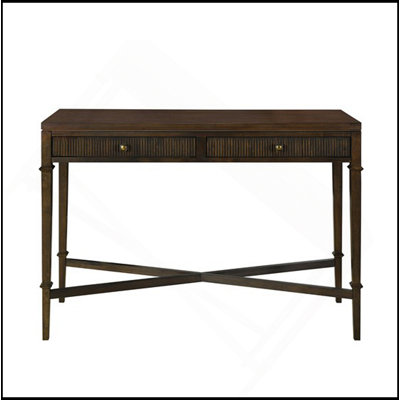 Console de rangement cannelée à 2 tiroirs