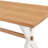 Chelsea 72" Wide Rectangular Dining Table with X-Leg Trestle Base – Solid Birch Wood and Cherry Veneer Construction