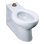 Anglesey Floor-Mounted Wall-Outlet 1.6 GPF Flushometer Valve Elongated Bowl with Integral Seat and Top Inlet