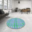 Tapis bleu/vert à motifs-2058086280