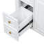 Meuble-lavabo de 36 po avec lavabo, armoire en bois massif avec tiroir rabattable, 3 tiroirs et 2 portes à fermeture en douceur-2140142517