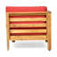 Ensemble modulaire d'extérieur en bois avec coussins confortables Oana, parfait pour se détendre et se divertir