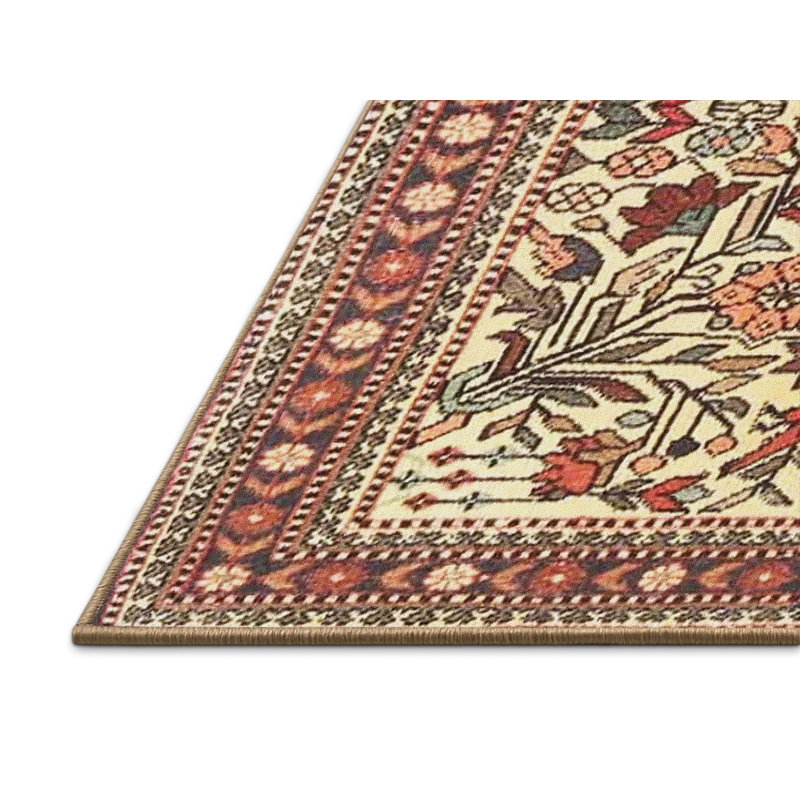 Floral Indoor Rug, Rectangle 2' x 5'