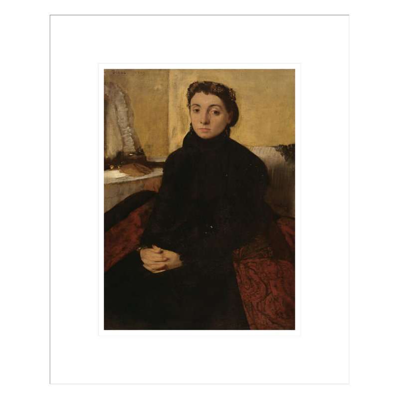 «Madame Gaujelin» par Edgar Degas, impression giclée encadrée, H 16,68 po x l 13,75 po