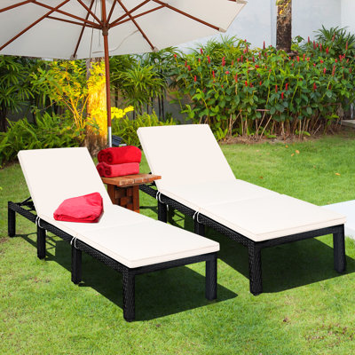 Courtright Patio Garden Chaise Lounge by Breakwater Bay
