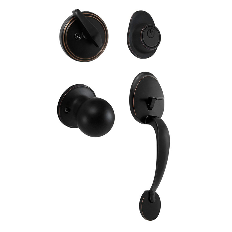 Black Keyed (Entry) Door Lever, Oil Rubbed Bronze