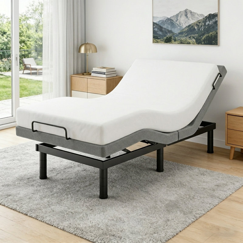 Adjustable Bed Frame with Zero Gravity & Anti-Snore, Twin XL, No