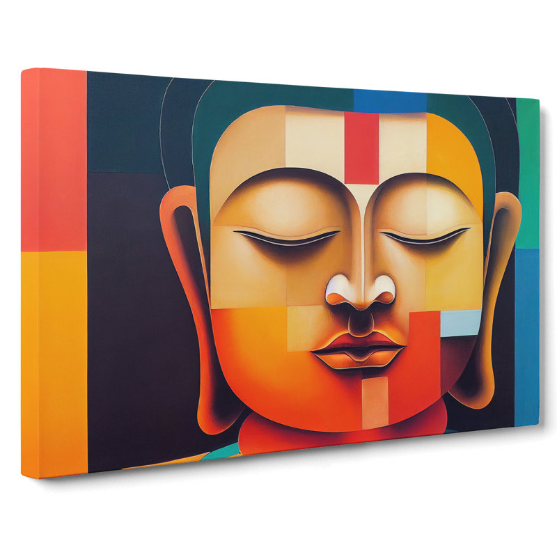 Modern Buddha Abstract - Wrapped Canvas, 35cm H x 50cm W x 3cm D