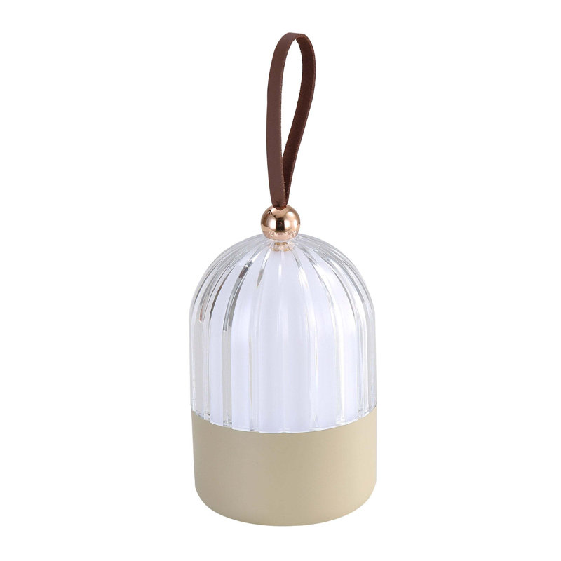 Lampe de table à DEL intégrée Lunari, Blanc mat