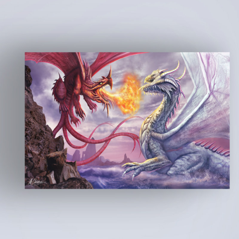 "Merlins Dragons" par Anthony Christou, impression sur toile tendue, H 16 po x l 24 po x P 2 po