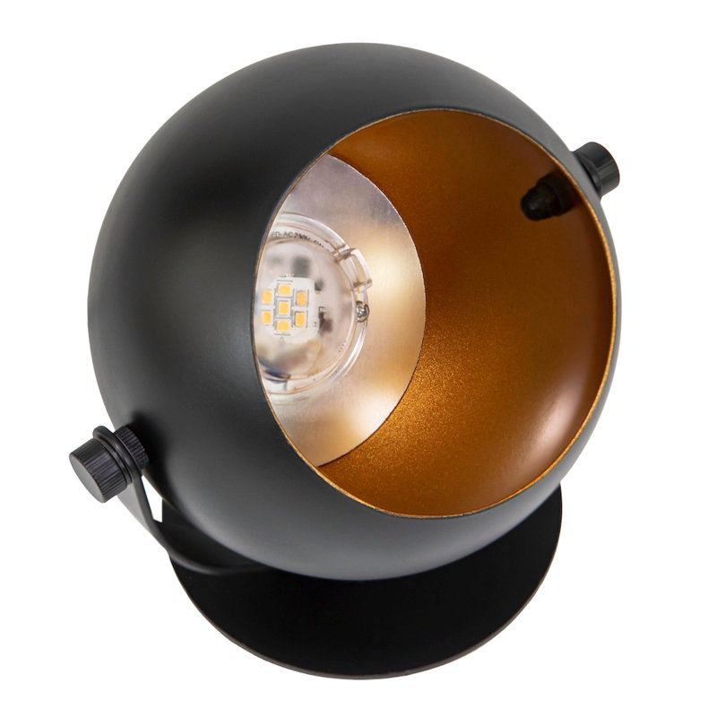 Jerrie Modern Adjustable Projector LED Table/Floor Uplighter with Satin Inner