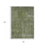 Tapis intérieur / extérieur 8 pi x 10 pi vert et argent