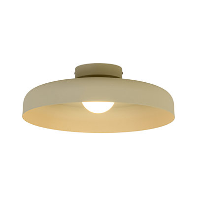 1-Light Dome LED Semi Flush Mount 
