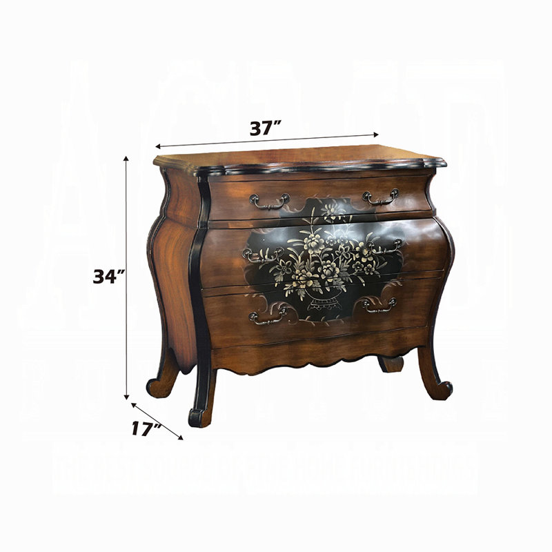 Commode décorative 3 tiroirs Orrville Bombay