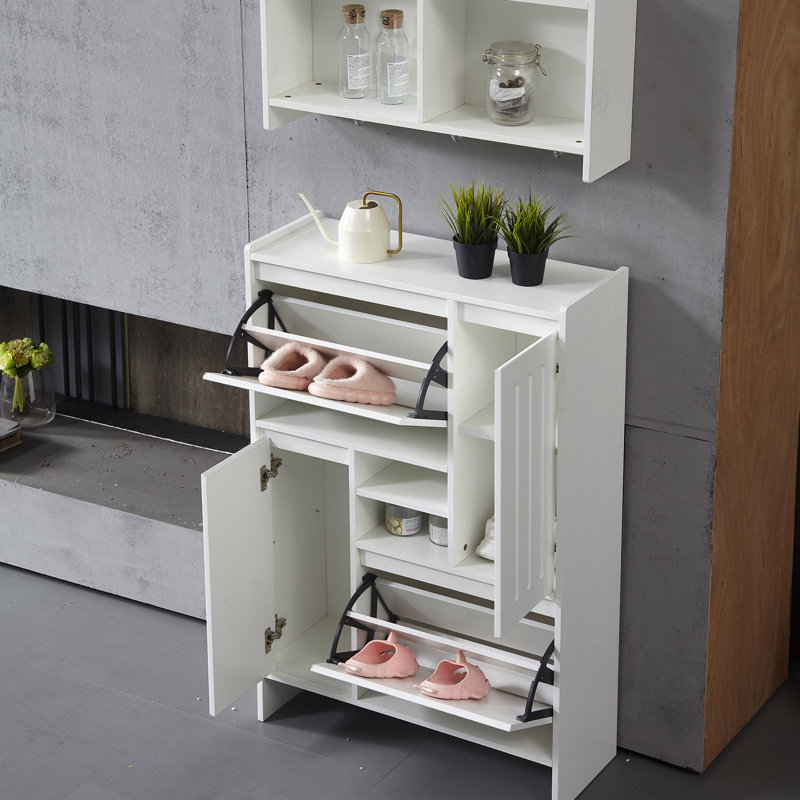 Armoire à chaussures multifonctionnelle avec armoire murale pour couloir, chambre à coucher, appartement