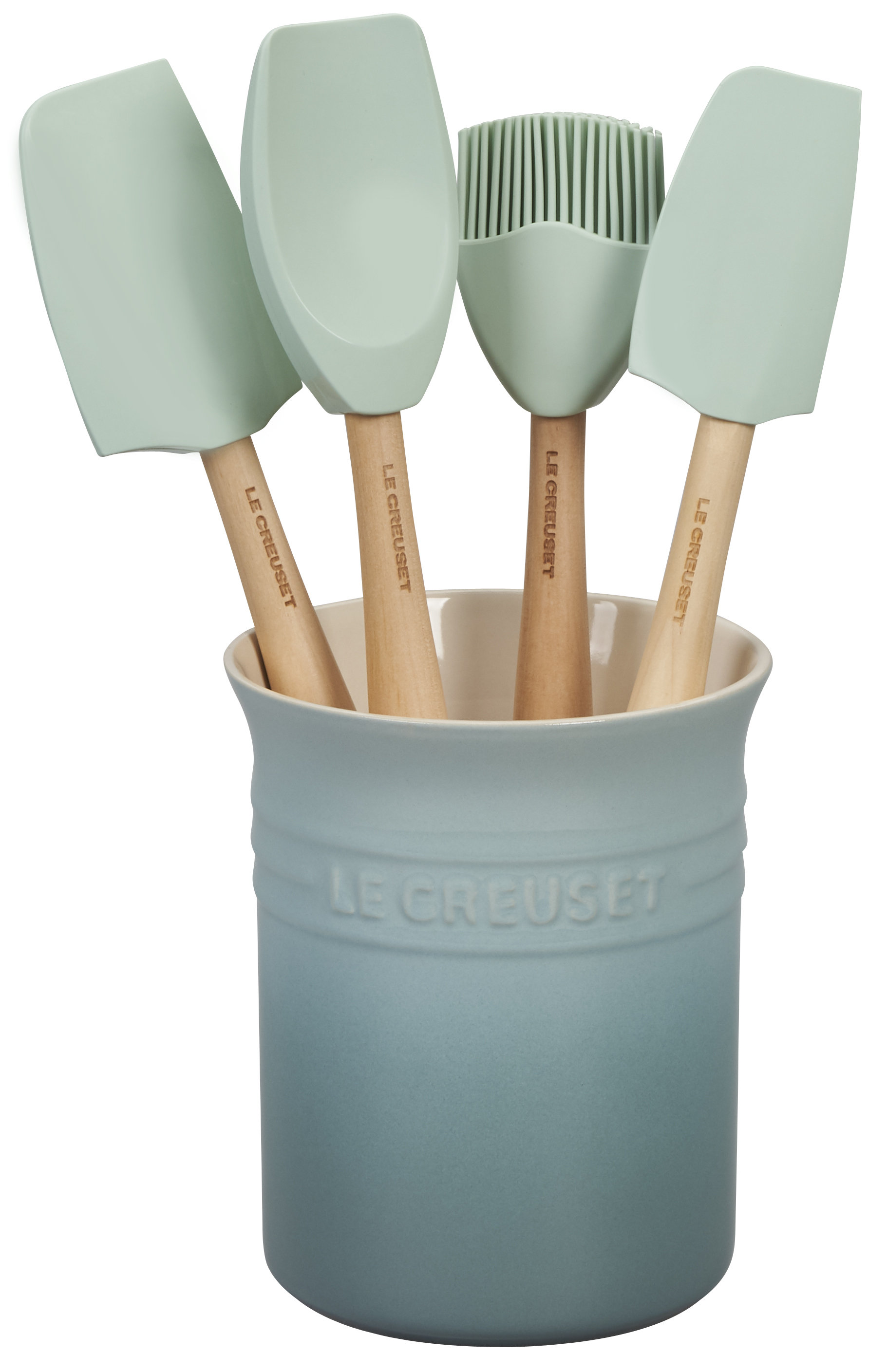 Le Creuset Silicone 5 piece Utensil Set with Crock & Reviews | Birch Lane