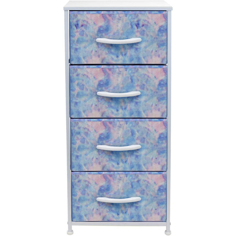 Commode 4 tiroirs - Teinture Tie Dye