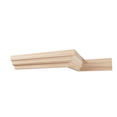 Moulure couronnée en bois massif de qualité américaine H 1 3/8 po x P 1 po x P 96 po x W 9660