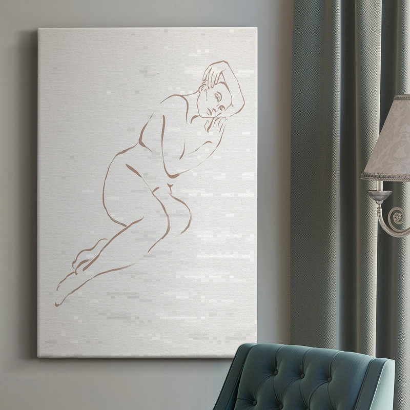 Repose I - Toile tendue minimaliste, H 27 po x l 16 po x P 1,5 po