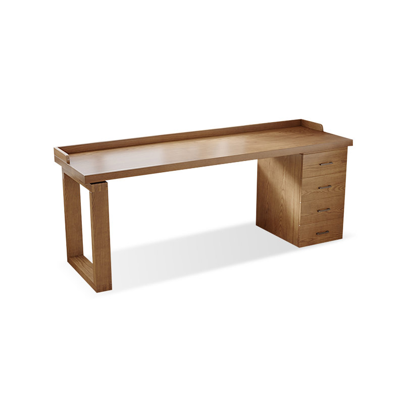 Bureaux rectangulaires en bois massif brun, H 29,53 po x l 62,99 po x P 23,62 po