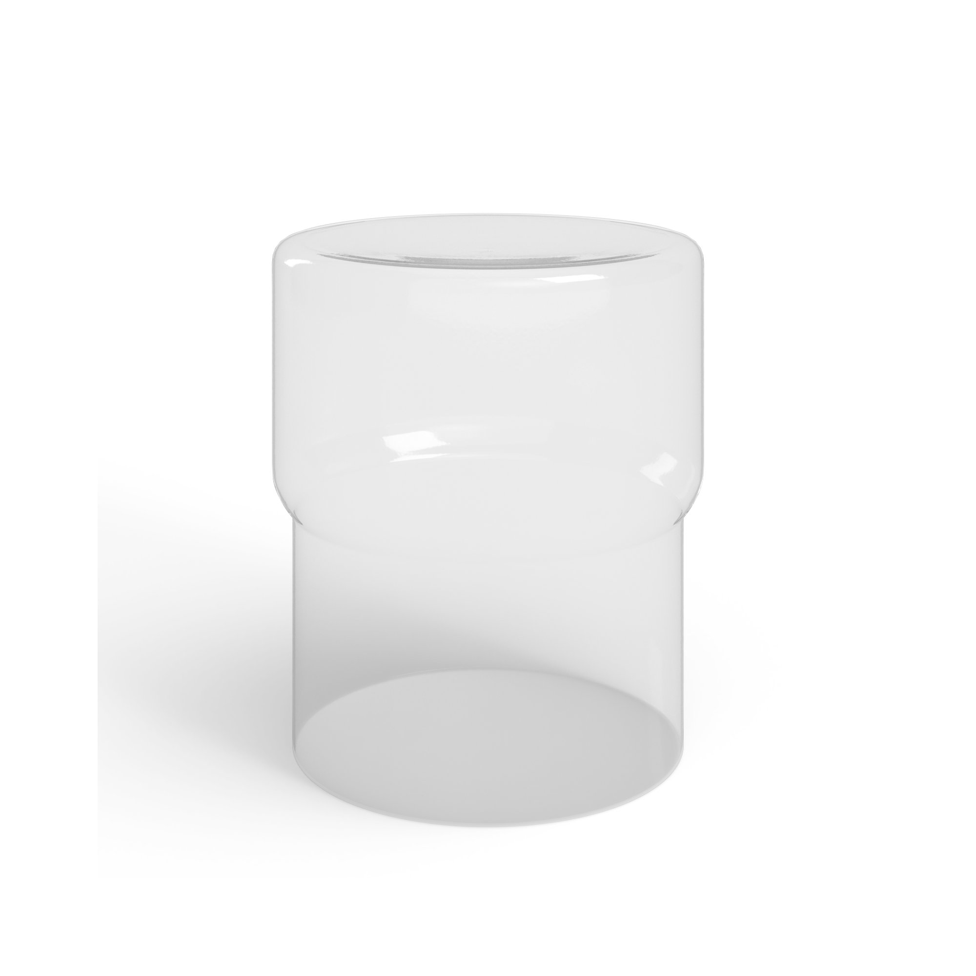 Mayah Glass End Table, Clear