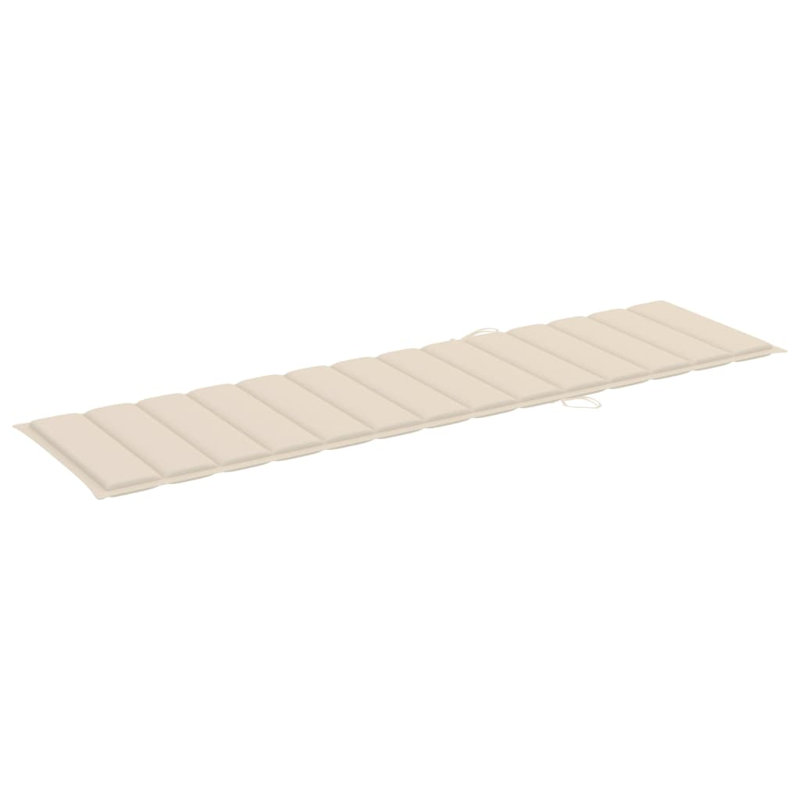 Outdoor Seat Cushion, Cream, 78.7" L x 19.7" W