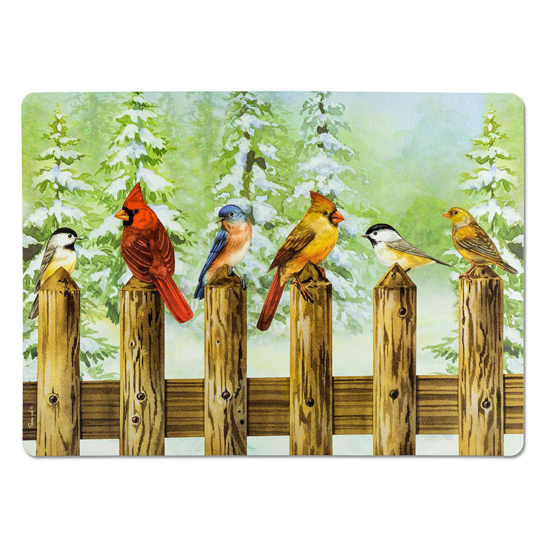 Napperon Birds On Fence