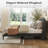 Upholstered Platform Bed With Wingback Headboard，Wood & Metal Frame, Underbed Storage-123043681-123043682