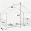 Lit plateforme double en métal, blanc