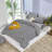 Comforter Set Geometric Bedding Set 3 Pieces Strips Grid Comforter Set-115712541-115712539