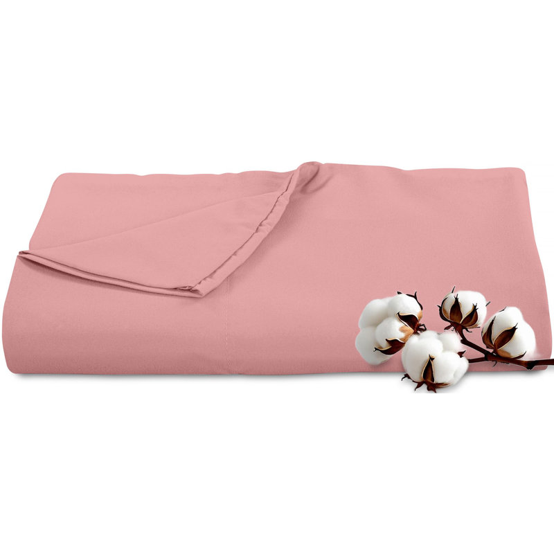 Royale Linens 300 Thread Count 100% Long Staple Combed Cotton Flat Sheet - Super Soft - Top Sheets - Flat Sheet Sold Separately - Breathable, Cool & Crisp Percale Sheets Only