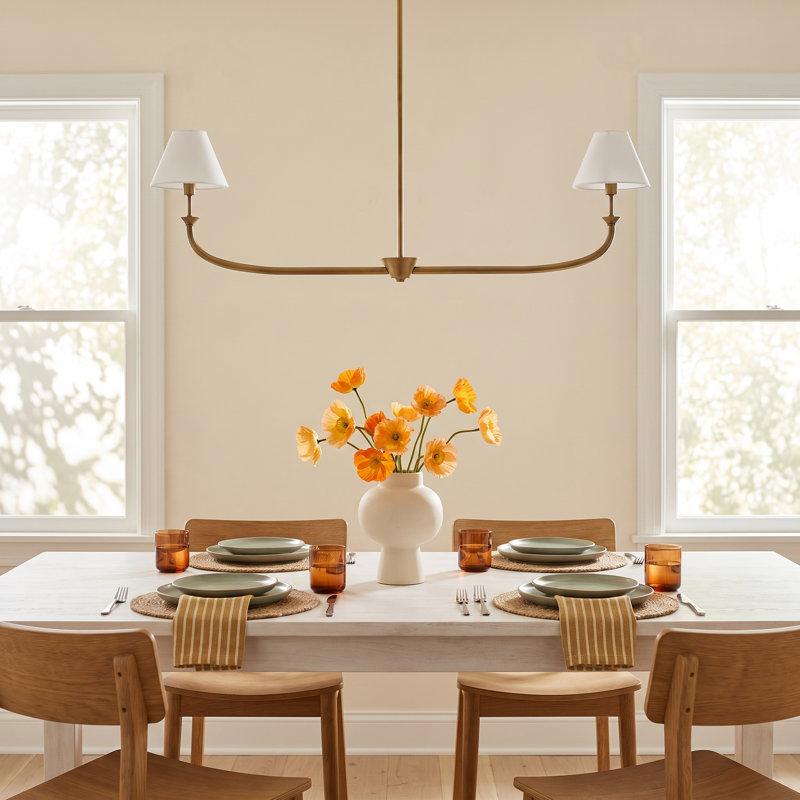 Greta 2-Light Chandelier, Gold