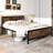 Metal Bed Frame With Headboard & Footboard Metal Slats Support-2065350545