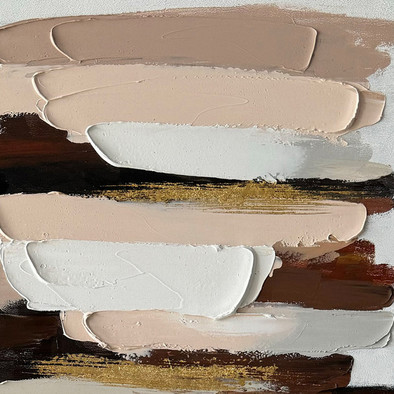 Peinture abstraite multicolore L 30 po x l 2,5 po x H 60 po Ethereal