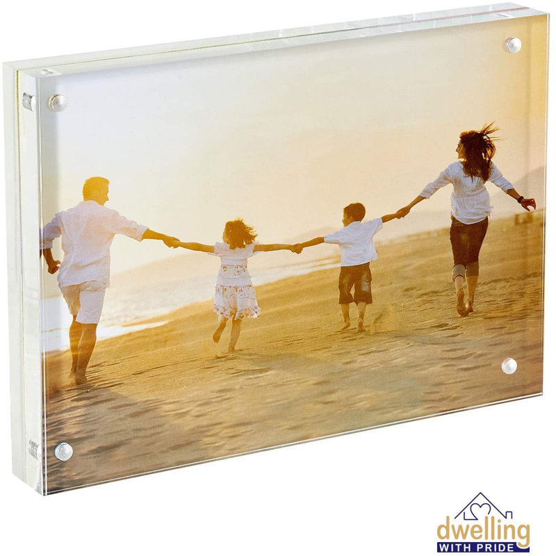 Clear Acrylic Matte Floater Picture Frame, 8" x 10"